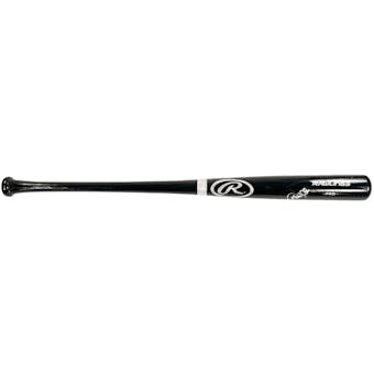 Derek Jeter Autographed New York Yankees Rawlings Pro Full Size Black Bat (JSA)