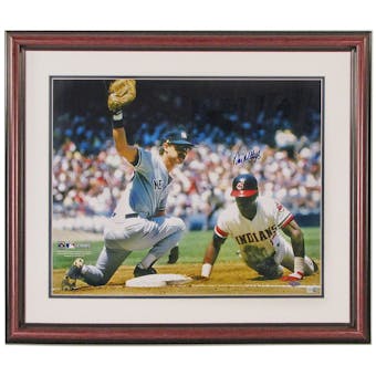 Don Mattingly Autographed NY Yankees Framed 16X20 (Double Matted) Photo (JSA)
