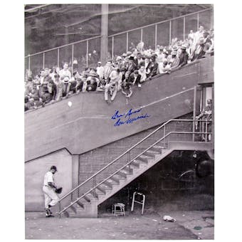 Don Newcombe Autographed Brooklyn Dodgers 16x20 Photo w/Dem Bums Inscription (Leaf)