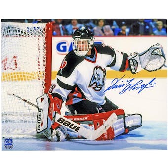 Dominik Hasek Autographed Buffalo Sabres 8x10 White Jersey Photo