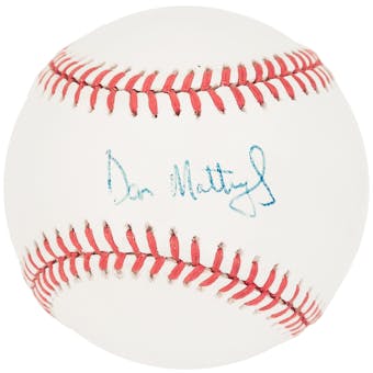 Don Mattingly Autographed New York Yankees Rawlings American League Baseball (JSA)