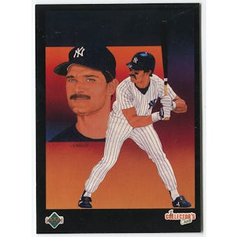 1989 Upper Deck Don Mattingly New York Yankees Blank Back Black Border Proof