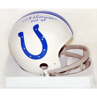 Art Donovan Autographed Baltimore Colts Mini Helmet