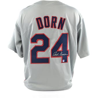 Corbin Bernsen Autographed Roger Dorn Major League Gray Baseball Jersey (DA COA)