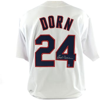 Corbin Bernsen Autographed Roger Dorn Major League White Baseball Jersey (DA COA)