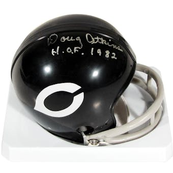 Doug Atkins Autographed Chicago Bears Throwback Mini Helmet w"HOF 1982" Inscrip. (JSA)