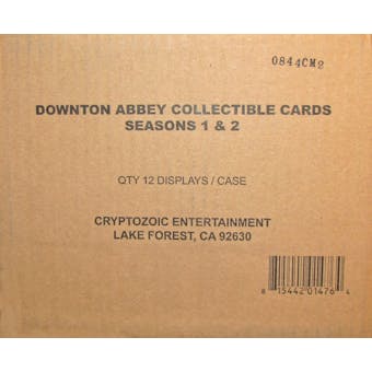 Downton Abbey Seasons 1 & 2 Trading Cards 12-Box Case (Cryptozoic 2013)