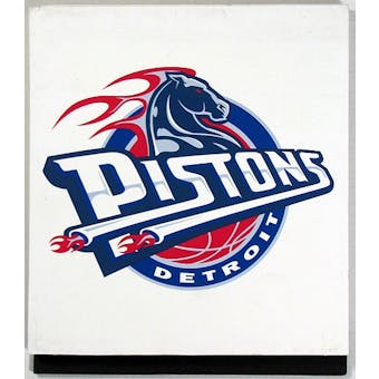 Detroit Pistons 2004 NBA Draft Board Team Logo Panels