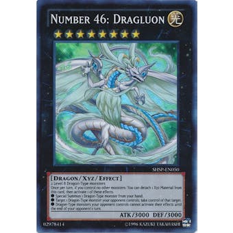Yu-Gi-Oh Shadow Specters Single Number 46: Dragluon SUPER RARE - NEAR MINT (NM)