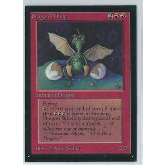 Magic the Gathering Beta Artist Proof Dragon Whelp - SIGNED BY AMY WEBER