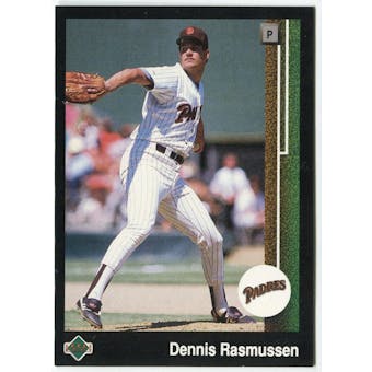 1989 Upper Deck Dennis Rasmussen San Diego Padres #645 Black Border Proof