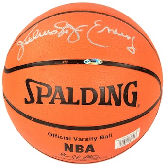 Julius Erving (Dr. J) Autographed NBA Spalding Basketball (UDA Sticker)