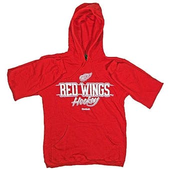 Detroit Red Wings Reebok Red Allegiance Fleece Hoodie (Adult Medium)