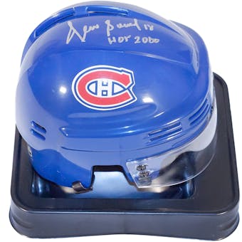 Denis Savard Autographed Montreal Canadiens Hockey Mini Helmet (AJs COA)