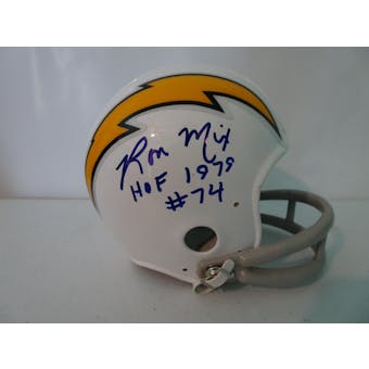 Ron Mix San Diego Chargers Autographed Football Mini Helmet (HOF 79) JSA #HH11197 (Reed Buy)