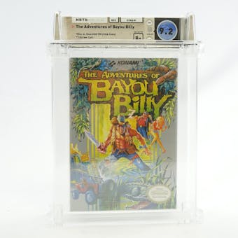 Nintendo (NES) The Adventures of Bayou Billy WATA 9.2 B+ Seal First-Party H-Seam
