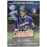2021 Topps Stadium Club Baseball 8-Pack Blaster Box