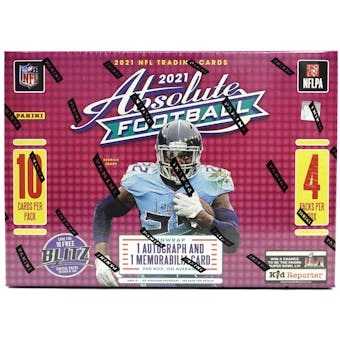 2021 Panini Absolute Football Mega 20-Box Case (Red Parallels!) (KABOOM!)