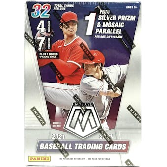 2021 Panini Mosaic Baseball 7-Pack Blaster Box (Green Parallels!) (Lot of 6)