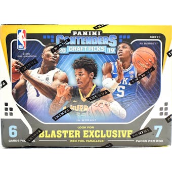 2019/20 Panini Contenders Draft Basketball 7-Pack Blaster Box