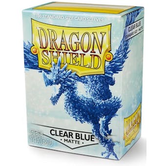Dragon Shield Card Sleeves - Matte Clear Blue (100)