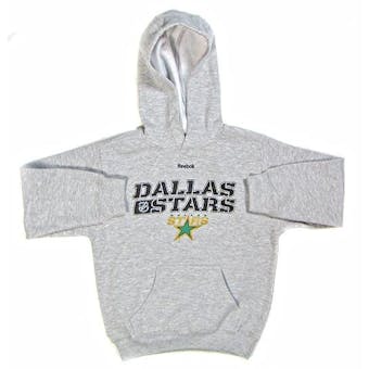 Dallas Stars Reebok Gray Fleece Hoodie (Youth M)