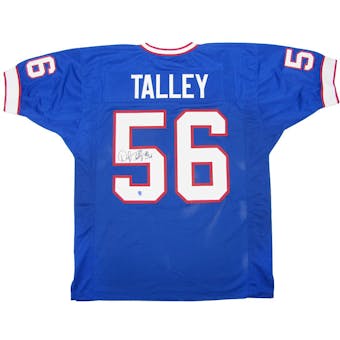 Darryl Talley Autographed Buffalo Bills Blue Football Jersey