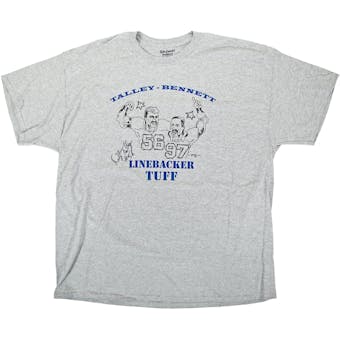 Darryl Talley Autographed Buffalo Bills Gray Lineback Tough T-Shirt XL