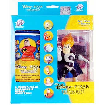 Disney Pixar Treasures Trading Cards Box with Syndrome Figure