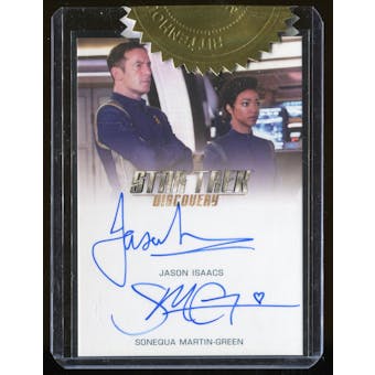 Star Trek Discovery Season 1 Jason Isaacs / Sonequa Martin-Green Dual Autograph Incentive Card