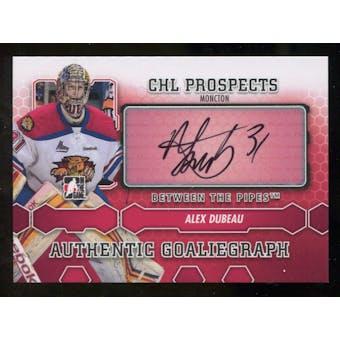 2012/13 In the Game Between The Pipes Autographs #AAD Alex Dubeau Autograph