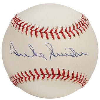 Duke Snider Autographed Brooklyn Dodgers National League Baseball (JSA COA)