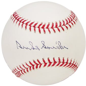Duke Snider Autographed Brooklyn Dodgers Official Major League Baseball (PSA COA)
