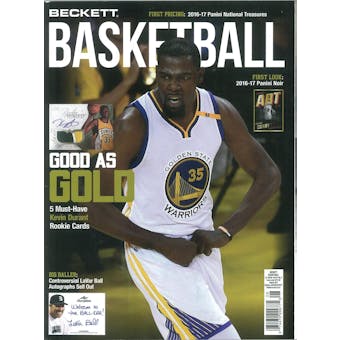 2017 Beckett Basketball Monthly Price Guide (#299 August) (Kevin Durant)