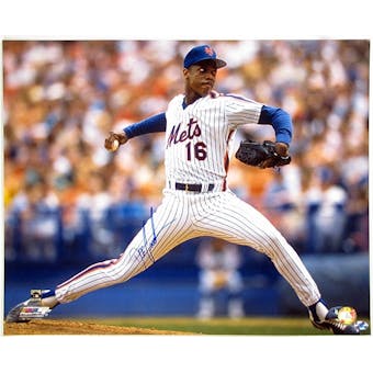 Dwight Gooden Autographed New York Mets 16x20 Photo Horizontal (MLB COA)