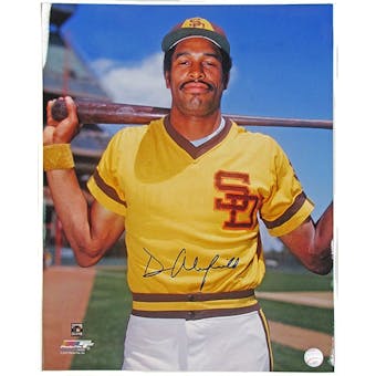 Dave Winfield Autographed San Diego Padres 16x20 Baseball Photo