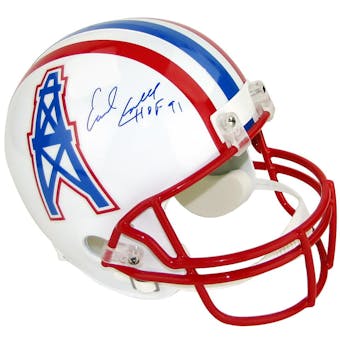 Earl Campbell Autographed Houston Oilers Replica Helmet with "HOF 91" Inscription (Tristar)
