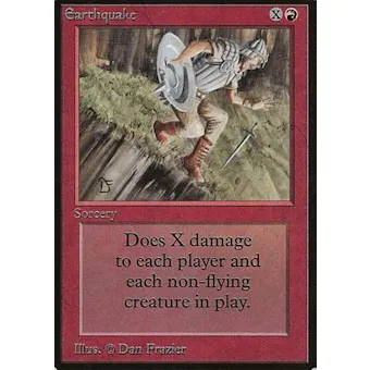 Magic the Gathering Beta Single Earthquake - NEAR MINT (NM)