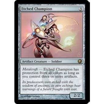 Magic the Gathering Scars of Mirrodin Single Etched Champion - MODERATE PLAY (MP)