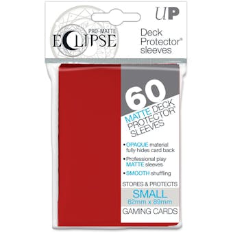 Ultra Pro Matte Eclipse Yu-Gi-Oh! Size Card Sleeves - Apple Red (60 Ct.)