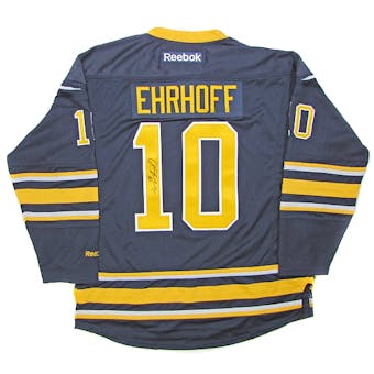 Christian Ehrhoff Autographed Buffalo Sabres Blue Hockey Jersey