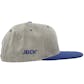 The Jack Eichel Collection Gray W/ Royal Silhouette Logo Snapback Hat (OSFA)