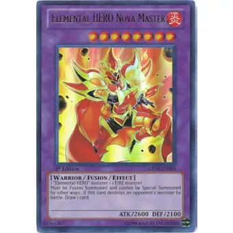 Yu-Gi-Oh Generation Force Single Elemental HERO Nova Master Ultra Rare ...