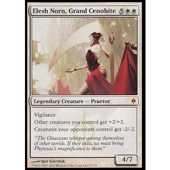 Magic the Gathering New Phyrexia Single Elesh Norn, Grand Cenobite FOIL - MODERATE PLAY (MP)