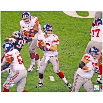 Eli Manning Autographed NY Giants 16x20 Photo w/SB XLVI MVP (Steiner)