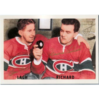 Maurice Richard & Elmer Lach Autographed Montreal Canadiens 8x11 Print (DACW COA)