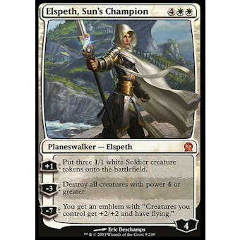 Magic the Gathering Theros Single Elspeth, Sun's Champion FOIL - SLIGHT PLAY (SP)