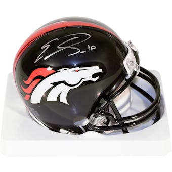 Emmanuel Sanders Autographed Denver Broncos Mini Helmet (JSA)