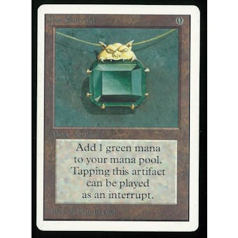 Magic the Gathering Unlimited Single Mox Emerald - SLIGHT PLAY minus (SP-)