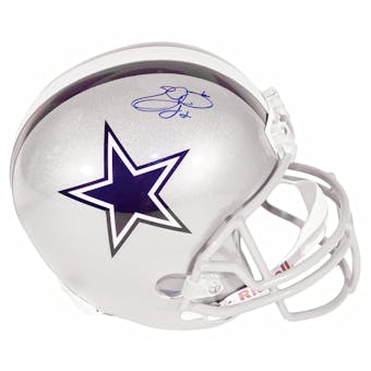 Emmitt Smith Autographed Dallas Cowboys Riddell Replica Full Size Helmet (JSA)